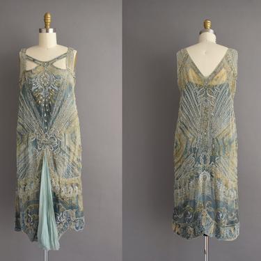 vintage 1920s dress  Outstanding Rare Sadie Nemser antique beaded