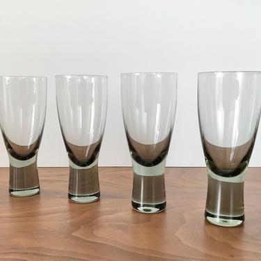 Set of 4 Holmegaard Canada White Wine Glasses by Per Lutken 