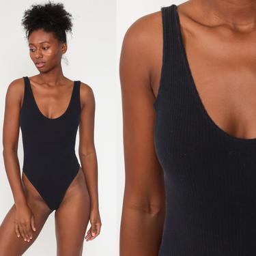 80s Leotard Bodysuit SUSPENDER Shirt Bodysuit Top HIGH | Shop