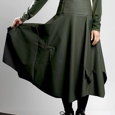 Asymmetric High Waisted Waterproof Skirt
