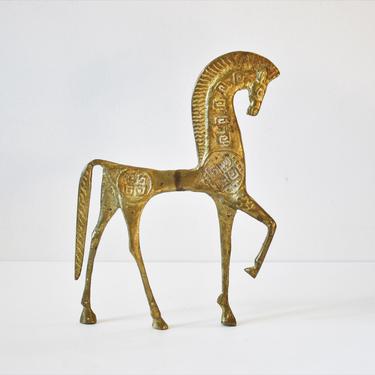 Mid-Century Etruscan Brass Horse Sculpture in the manner of Frederick Weinberg 