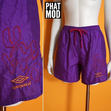 Iconic Vintage 90s Y2K Purple Umbro Soccer Shorts 