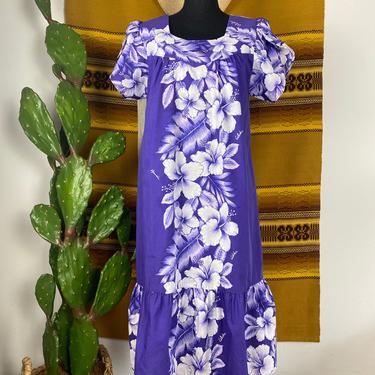 Vintage Hawaiian Muumuu Hawaiian Luau Tiki Dress 