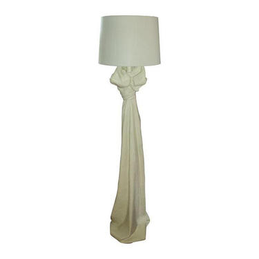 Draped plaster floor lamp after John Dickinson by cestlavintage18