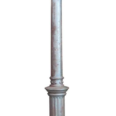 Antique 8 Foot Cast Iron Corinthian Column with Fluted Base