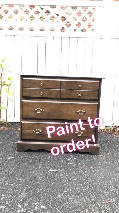 Paint To Order Three Drawers Solid Wood Dresser Free Delivery In