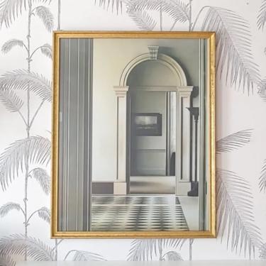 Vintage Framed Artwork, inspired by Trompe L'oeil, Architecture, Interior Design, circa 90's 