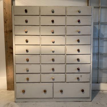 Vintage Painted Multidrawer Cabinet