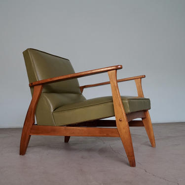 Naugahyde discount chair vintage