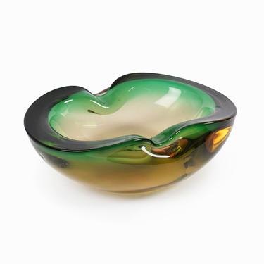 Murano Sommerso Glass Bowl Italy 