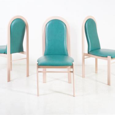 Postmodern Arc Back Chairs 