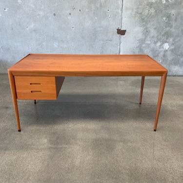 VINTAGE - Erik Riisager Hansen Designed Teak Writing Desk for Haslev Mobelsnedkeri - Denmark 1950's 