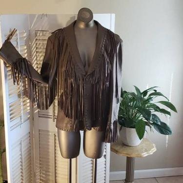 Fabulous Fringed Leather Jacket with great detail 