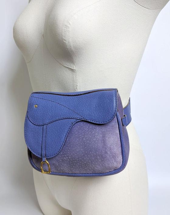 RARE! Gucci Crossbody Pack Purple Leather & Suede Bag Vintage by TradingTraveler from Traveler of Austin, TX | ATTIC