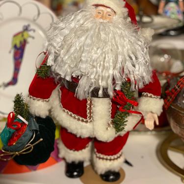 Vintage Porcelain Faced Santa Claus 