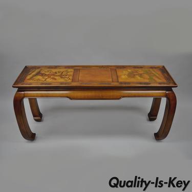 Bernhardt Oriental Asian Ming Style Sofa Hall Table Console Flair Shibui 58" vtg