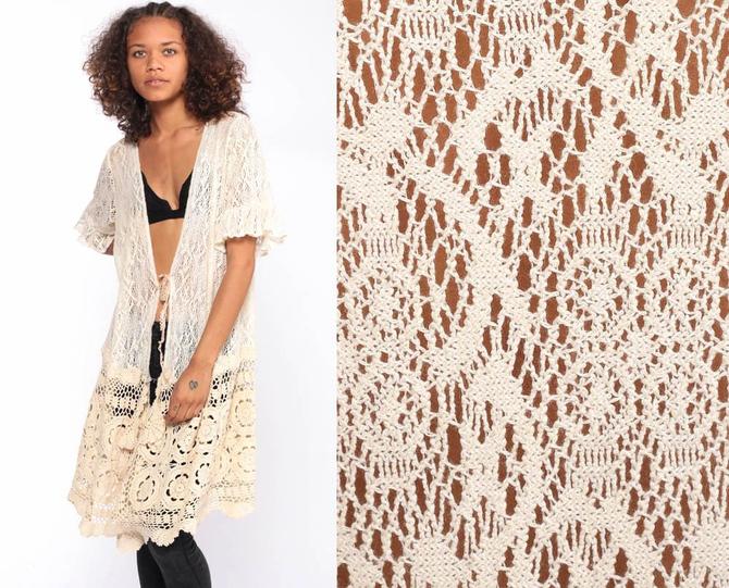 Boho lace clearance cardigan