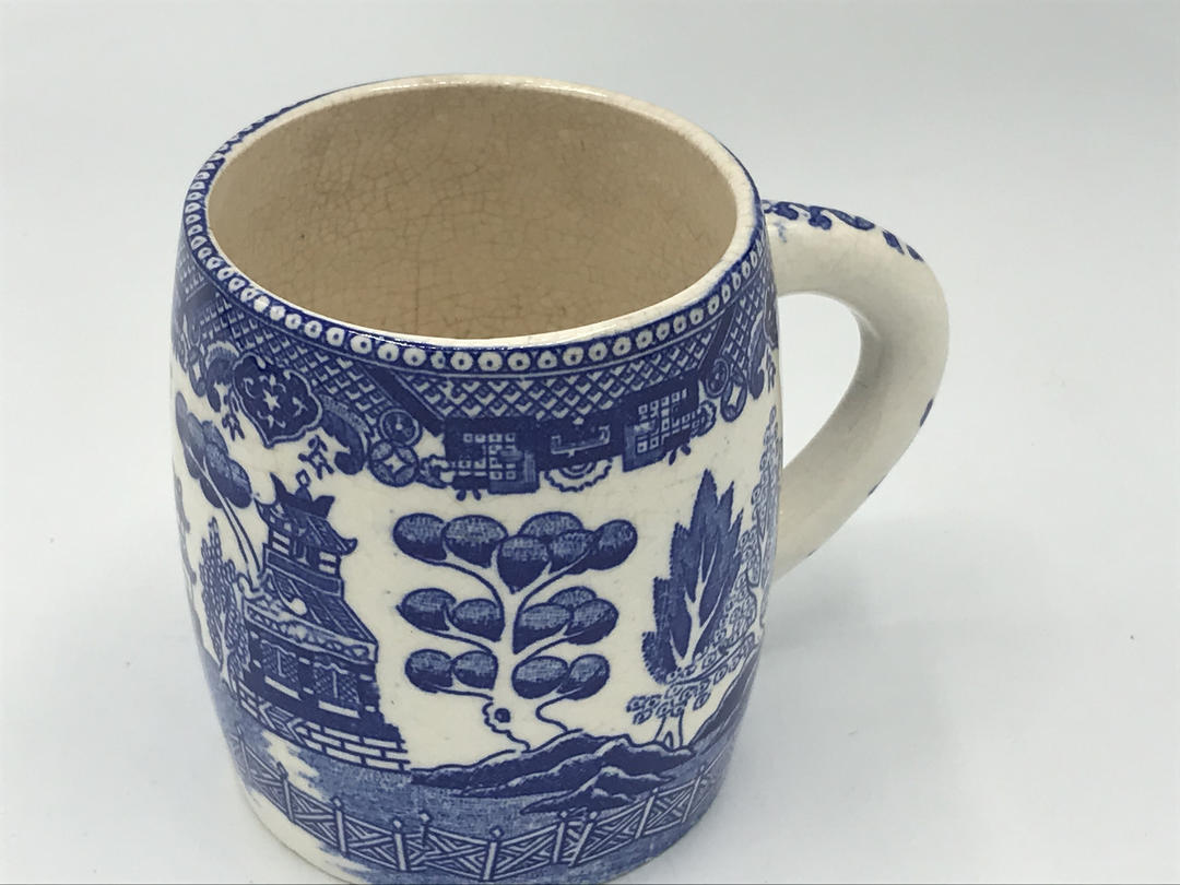 Vintage Blue Willow Coffee Cup Mug -Very Old- Japan | JoAnntiques | San ...