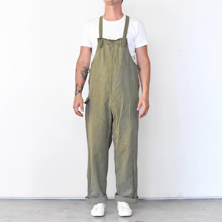 Vintage 1940s 40 USN WW2 Overdyed Olive Green Sage | Wesley Supply