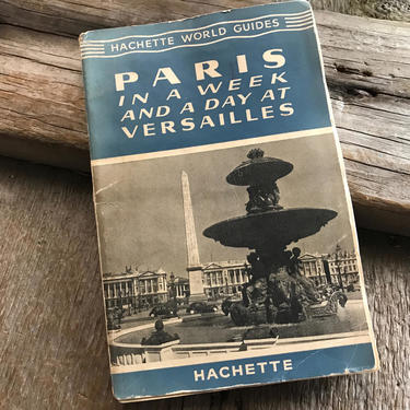 1956 Paris Tourist Guide Book Original City Maps French Text 