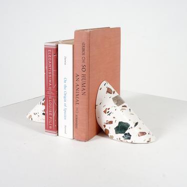 Terrazzo Cylindrical Bookend 