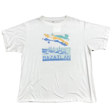 (L) Mazatlan One Stitch White Tshirt 060421 LM