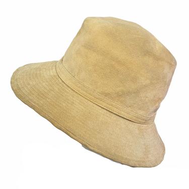 Halton 70s Tan Ultra Suede Bucket Hat