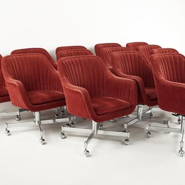 Brickel Associates Mid Century Office Chairs - Set of 12 - mcm 