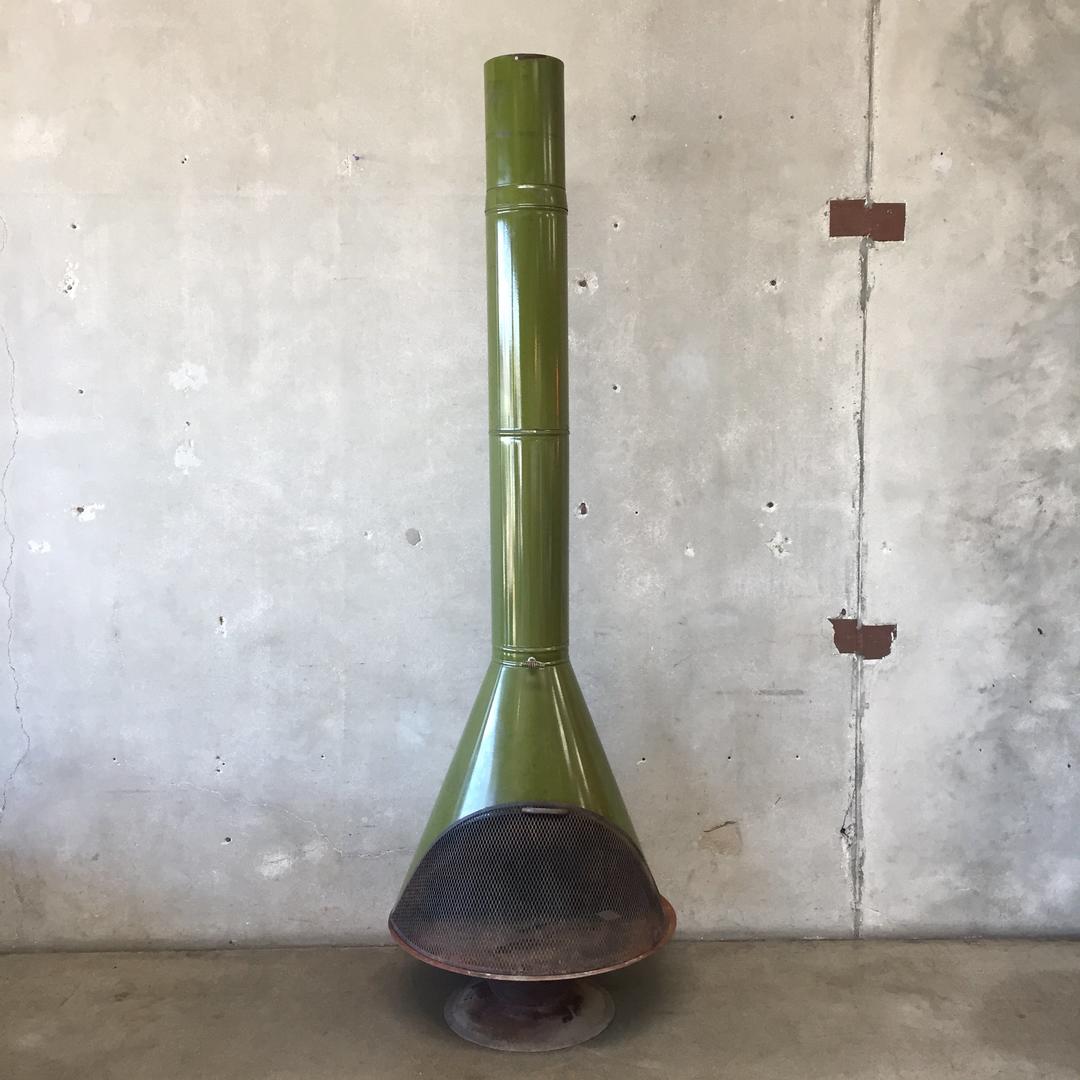 Mid Century Modern Olive Green Fireplace Urban Americana Long Beach, CA
