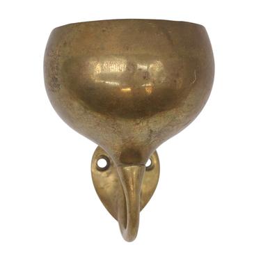 Antique Surface Mount Brass Bathroom Cup Holder