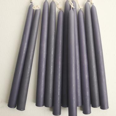 Purple Beeswax Taper Candle