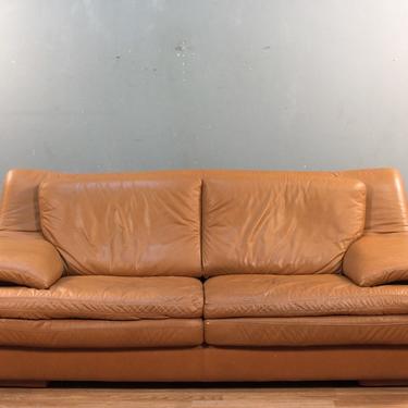 Italian Caramel Leather Sofa Online Only From Furnish