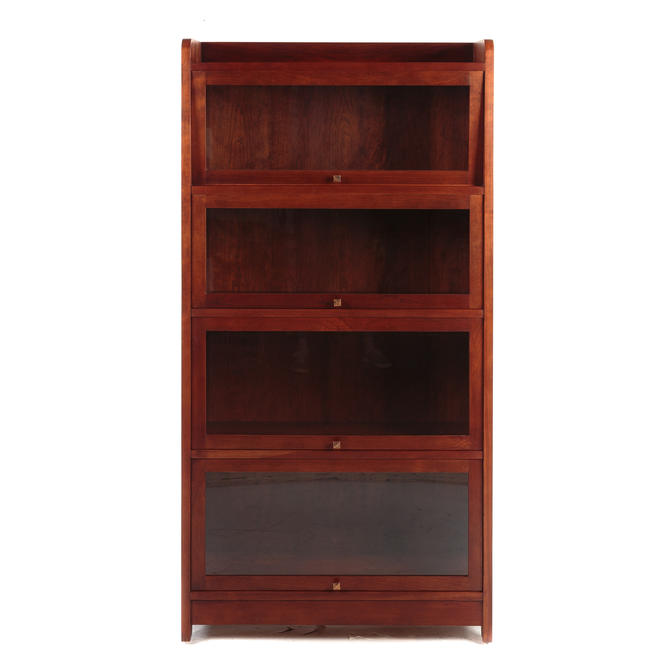 L & G Stickley Cherry Barrister Bookcase Alex Cooper Auctioneers