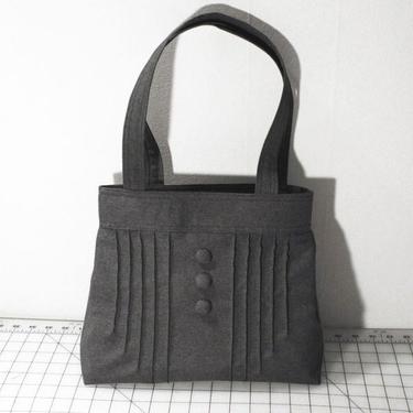 Customizable Pintuck Purse with Buttons -- Choose Your Color 