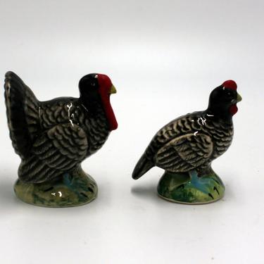 vintage Turkey salt and pepper shakers/made in Japan/Chase 