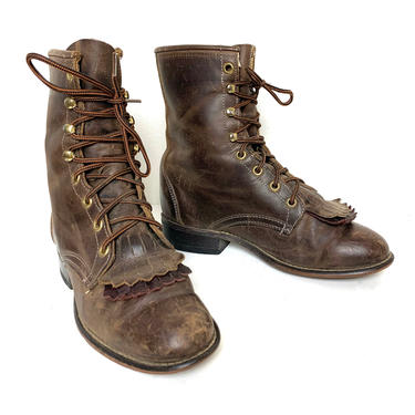 Lace up hot sale justin ropers