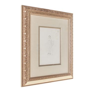 Framed Abstract Sketch of a Man 