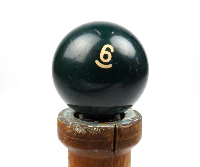 6 Billiard Ball 2.25 Number Six VI Solid Solids Green 