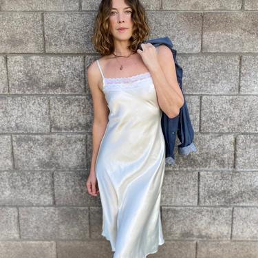 Silky ivory 90s vintage Slip Dress - Off | Little Spark Vintage - Los  Angeles, CA | ATTIC