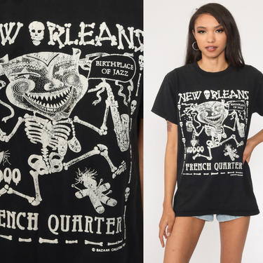 Vintage 1992 New Orleans Jazz Festival T Shirt Thrashed! Beat