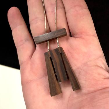 Edward Ohashi Modernist Wood Necklace Free Shipping 