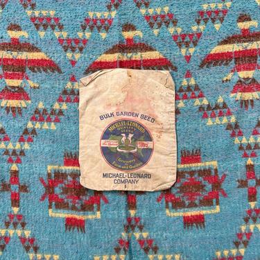 Vintage Michael-Leonard Garden Seed Bag Sioux City, IA 