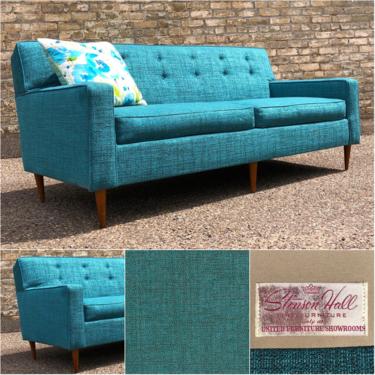 Newly Upholstered Mid-century Sofa 