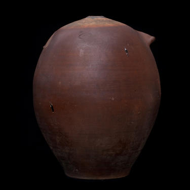 Large French 19th Century Stoneware Coco Jar from Lyon