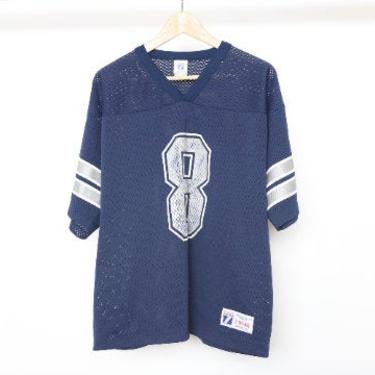 1990s Oversized Dallas Cowboys Striped Football Jersey T-shirt