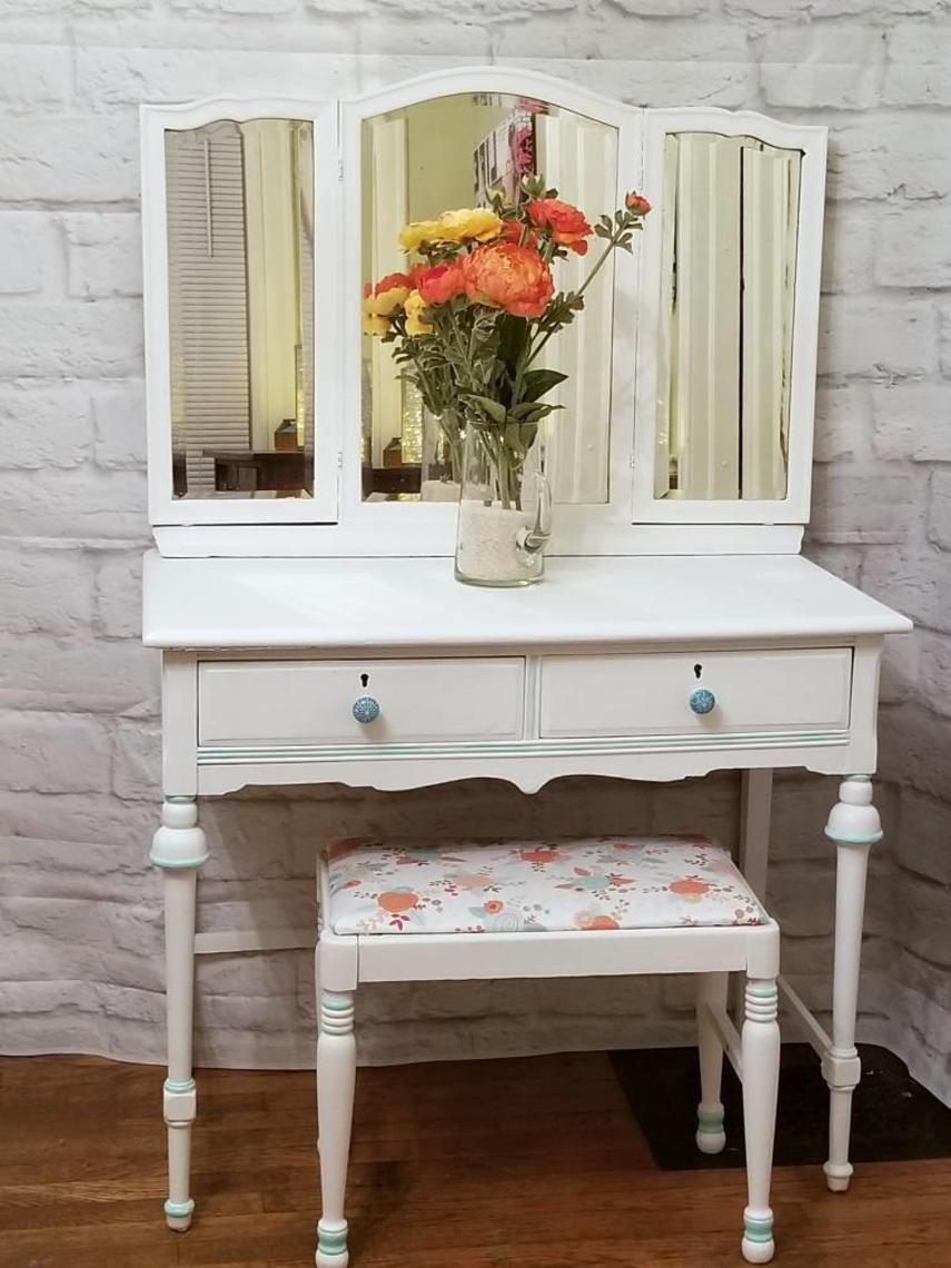 Portfolio Listing Sold Custom order Vintage Vanity Dressing Table
