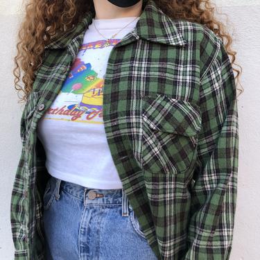 70's Towncraft Green Flannel