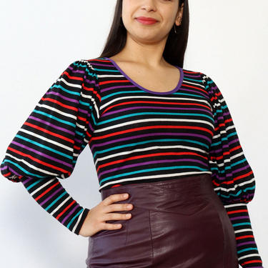 Roller Rink Mutton Sleeve Top M/L