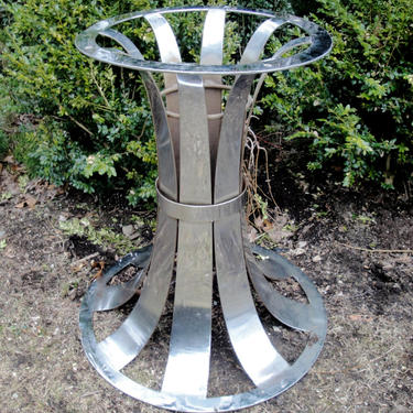 Vintage mid century chrome table base 
