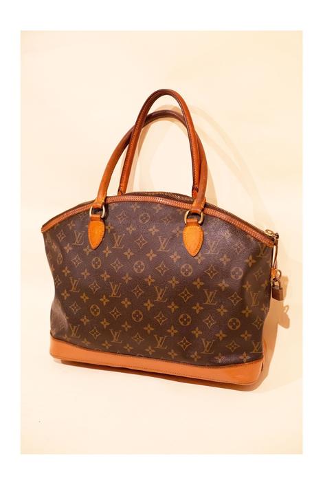 Vintage Louis Vuitton Monogram Canvas and Carryall Tote MM LV Logo Neverfull Shopper Shoulder Bag by backroomclothing from Backroom Clothing of Los Angeles, CA | ATTIC
